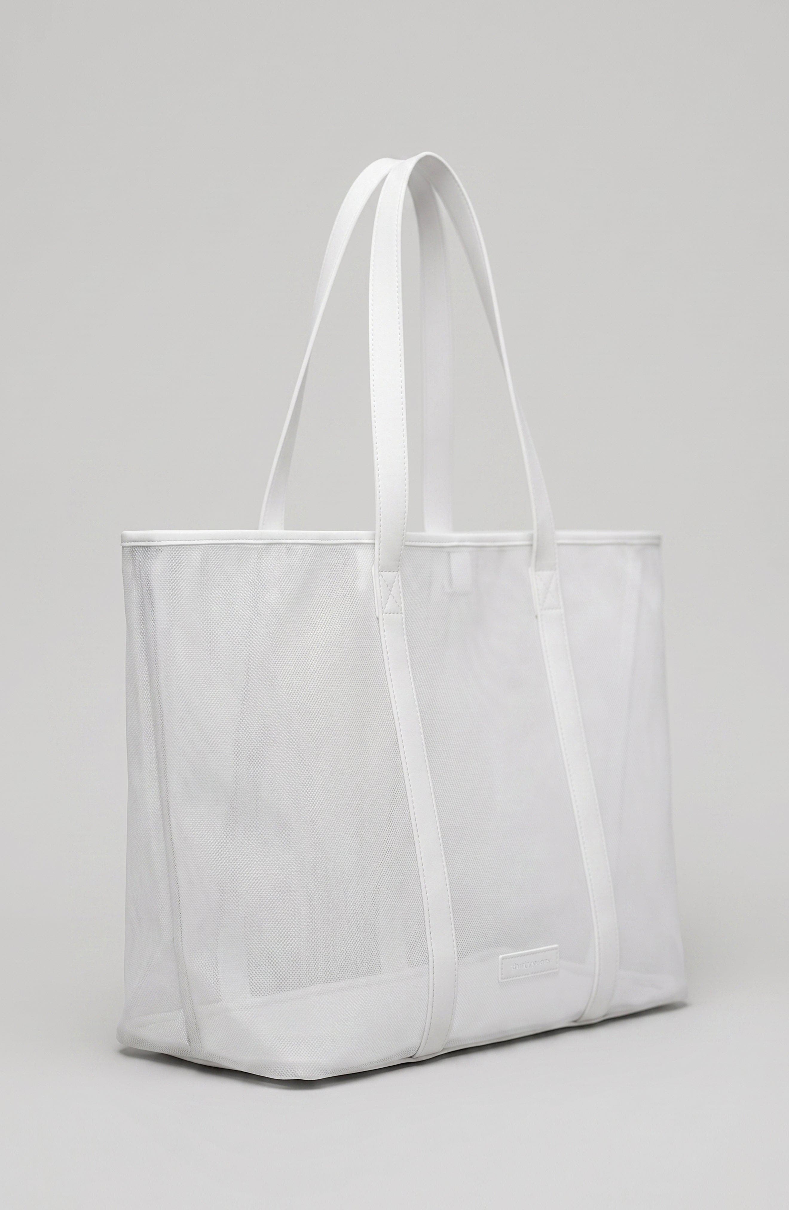 Mesh Tote - White, Alternate, color, White