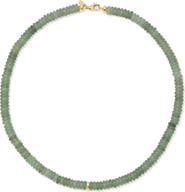 EF Collection Semiprecious Stone Rondelle Bead Necklace