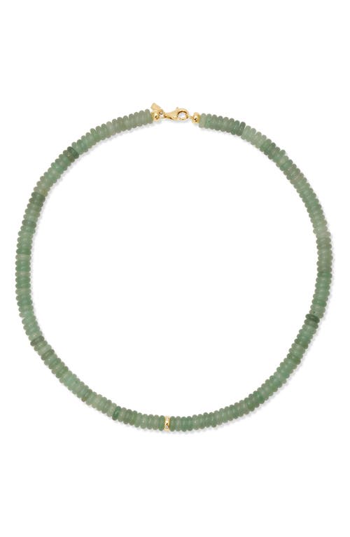 Ef Collection Semiprecious Stone Rondelle Bead Necklace
