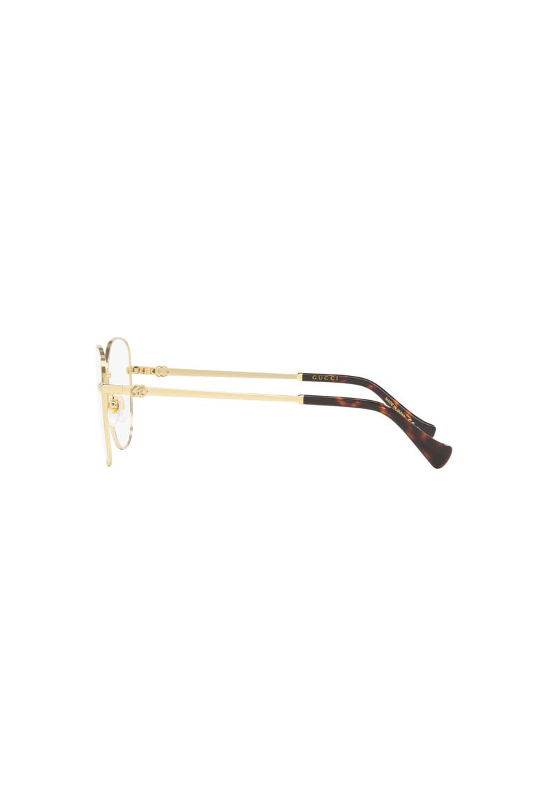 55mm Cat Eye optical glasses, Alternate, color, Gold
