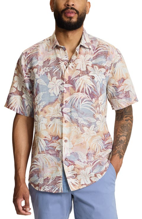 Sand Sunset Ombre Floral Shirt