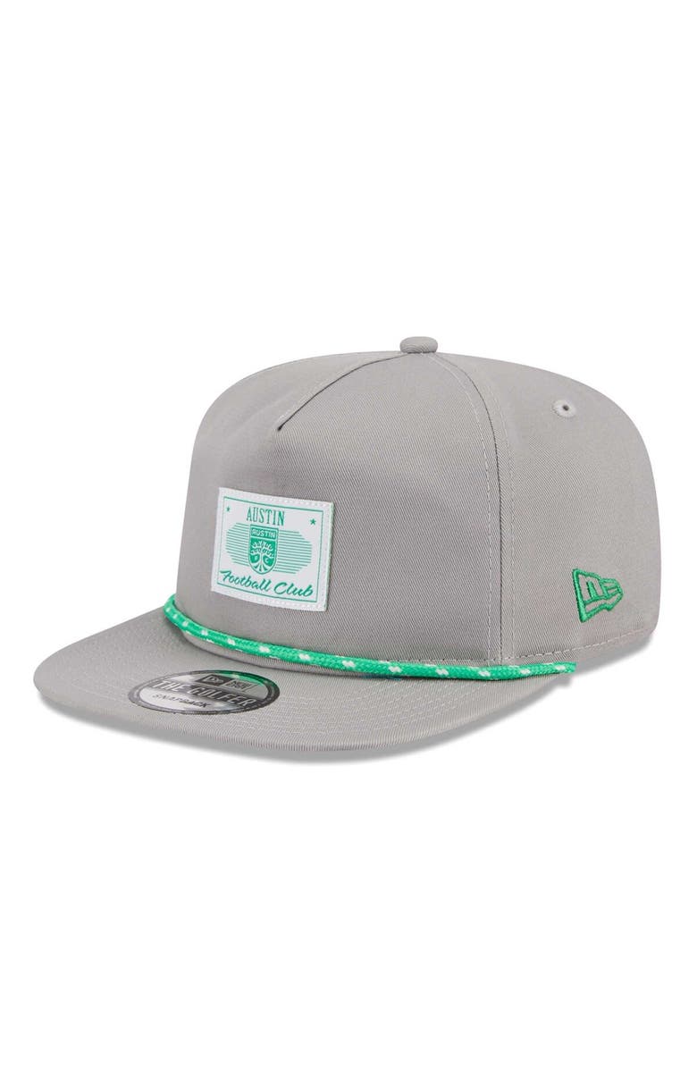 New Era Men's New Era  Gray Austin FC Established Patch 9FORTY A-Frame Trucker Adjustable Hat, Main, color, 