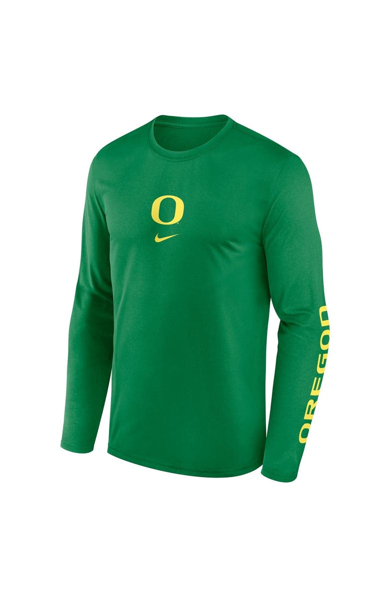 Nike Men's Nike  Green Oregon Ducks Primetime Two-Hit Legend Dri-FIT Long Sleeve T-Shirt, Alternate, color, Green