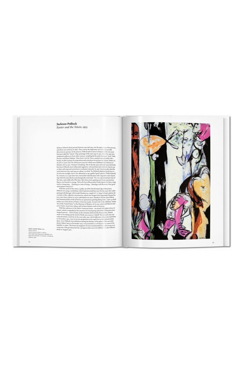 Abstract Expressionism Book, Alternate, color, White