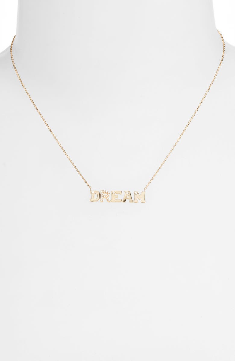 Anzie Love Letter Dream Diamond Necklace, Alternate, color, 