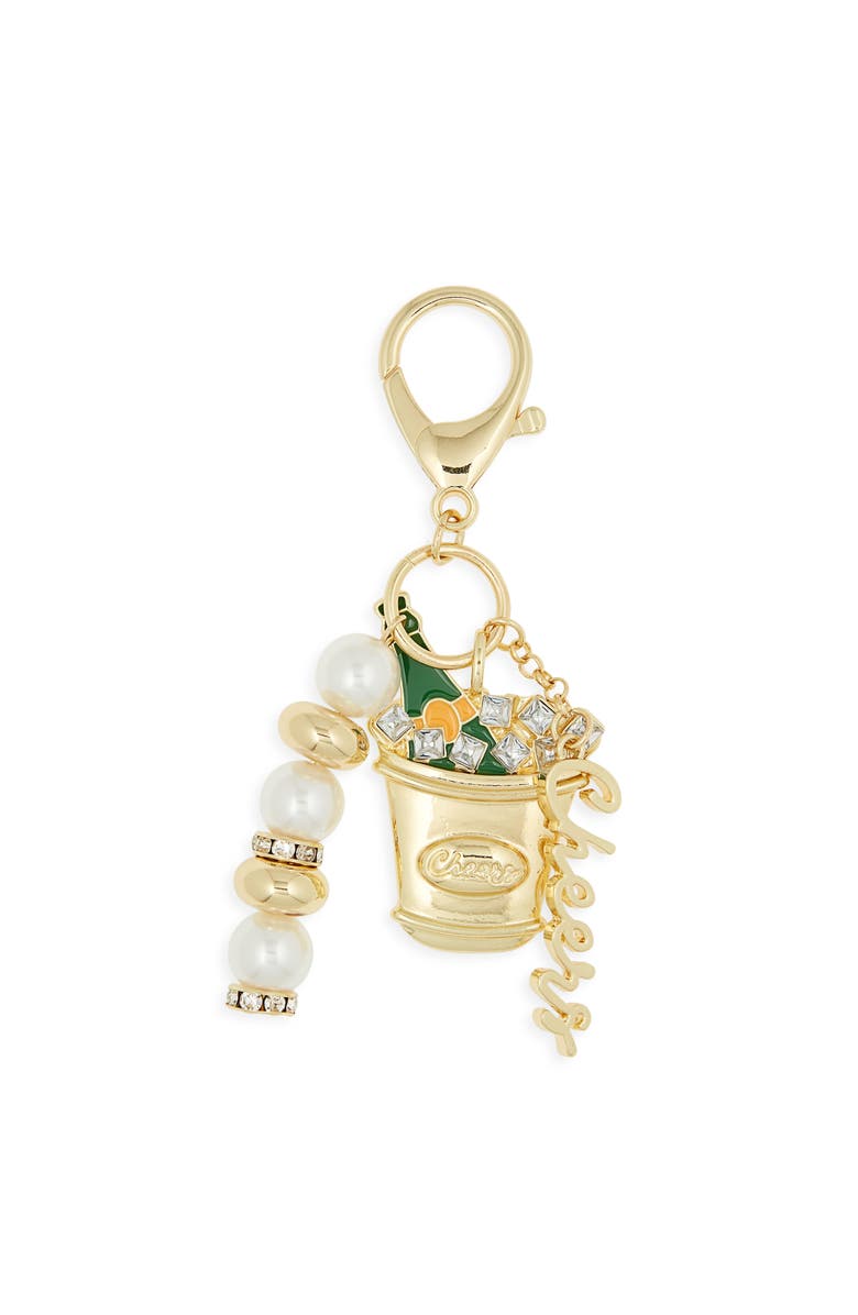 BaubleBar Champagne Cluster Bag Charms, Main, color, 