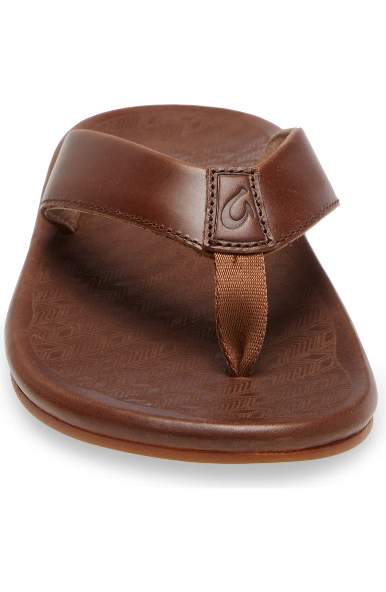 OluKai Ilikai Flip Flop, Alternate, color, Toffee / Toffee