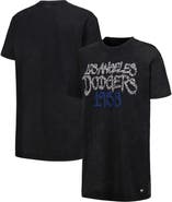 THE WILD COLLECTIVE Women's The Wild Collective Black Los Angeles Dodgers T-Shirt Dress