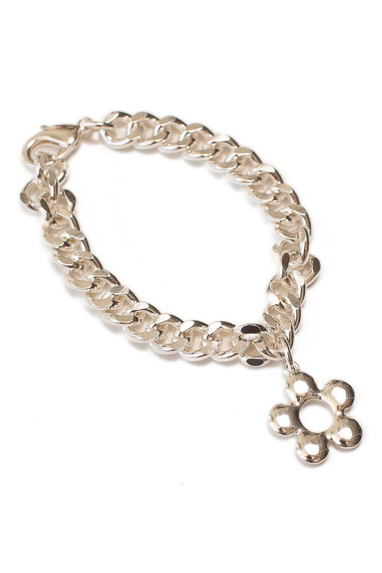 Florette Chain Bracelet, Main, color, SILVER