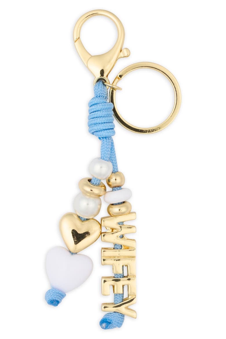 Call Me Wifey Bag Charm, Alternate, color, GOLD MULTI