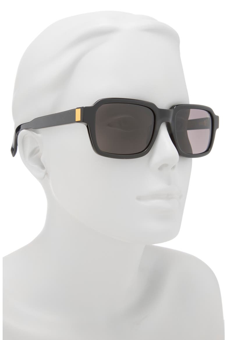 54mm Rectangular Sunglasses, Alternate, color, BLACK BLACK GREY