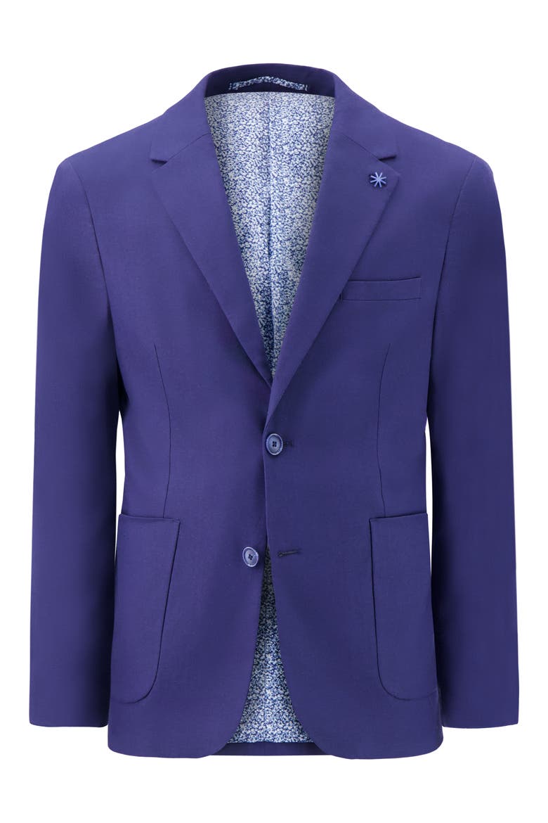 Linen Blend Stretch Sport Coat, Alternate, color, NAVY