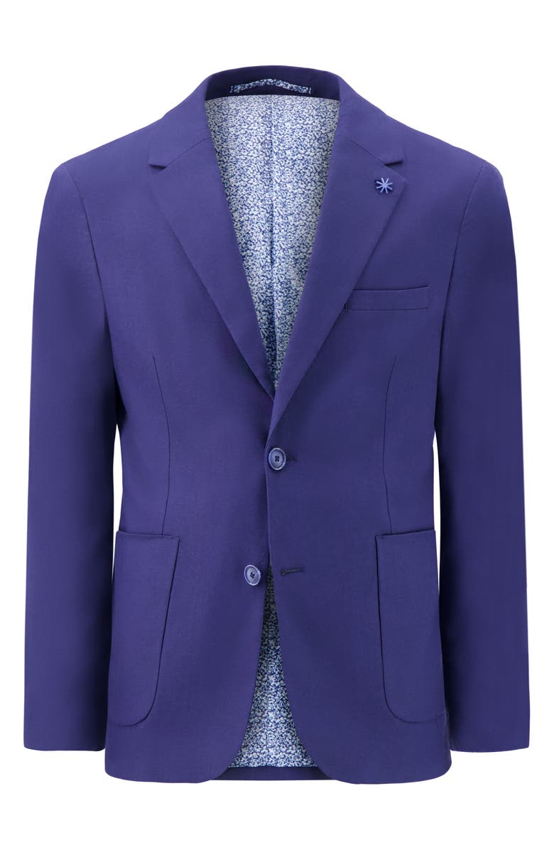 Report Collection Linen Blend Stretch Sport Coat, Alternate, color, Navy