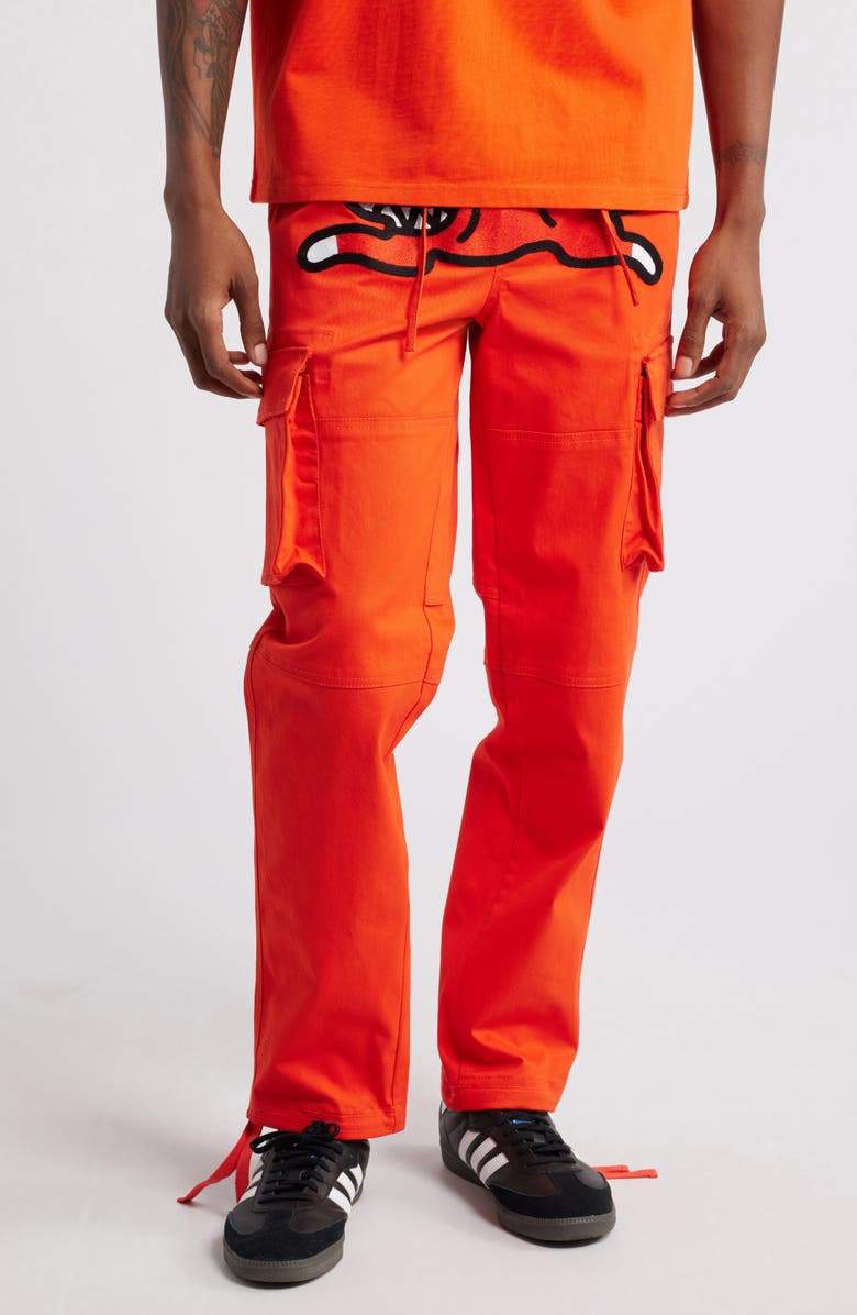 ICECREAM Runner Cotton Cargo Pants, Main, color, Spicy Orange