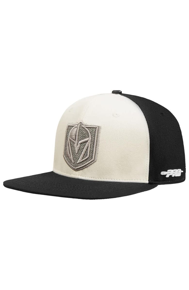 PRO STANDARD Men's Pro Standard Cream Vegas Golden Knights French Terry Snapback Hat, Alternate, color, Cream