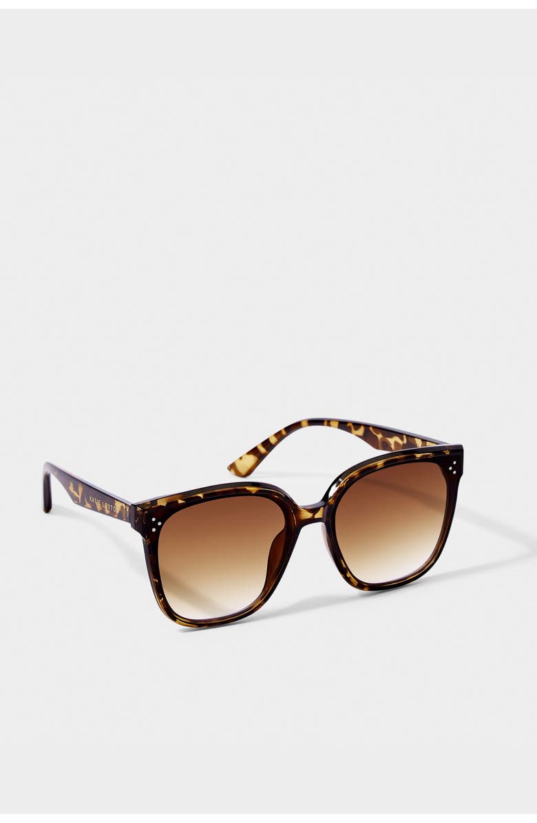 Katie Loxton Savannah Sunglasses in Brown Tortoiseshell, Alternate, color, Brown Tortoishell