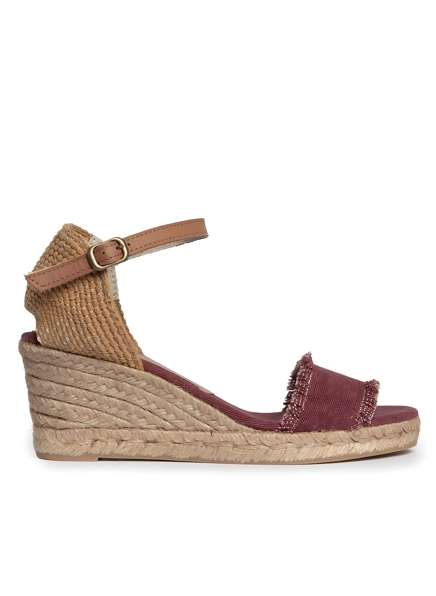Menina Step Inesa Single Fringed Band Espadrille, Main, color, Terra Cotta
