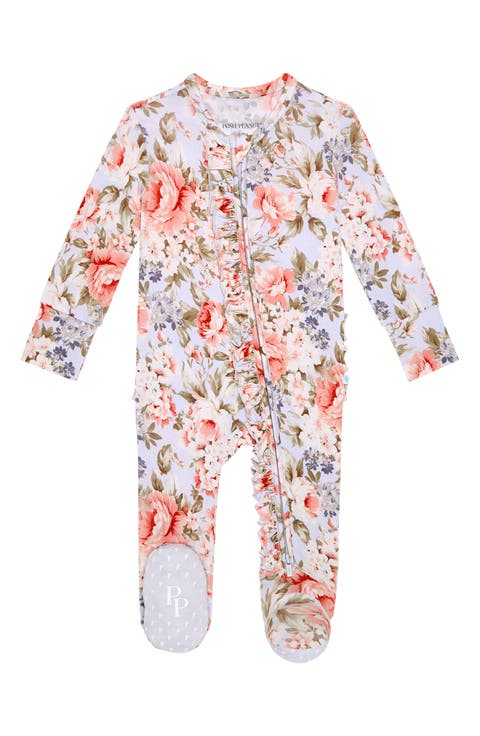 Ruffle Zip Footie (Baby)