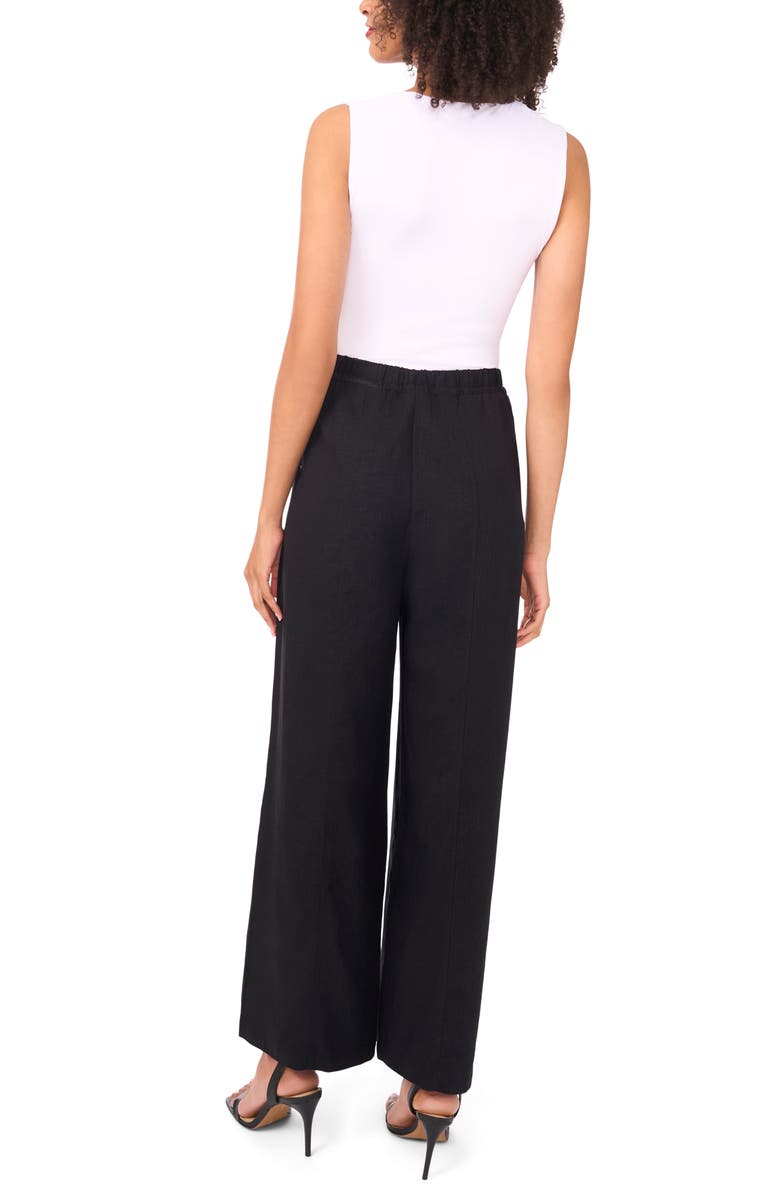 Halogen<sup>®</sup> Wide Leg Poplin Pants, Alternate, color, Rich Black