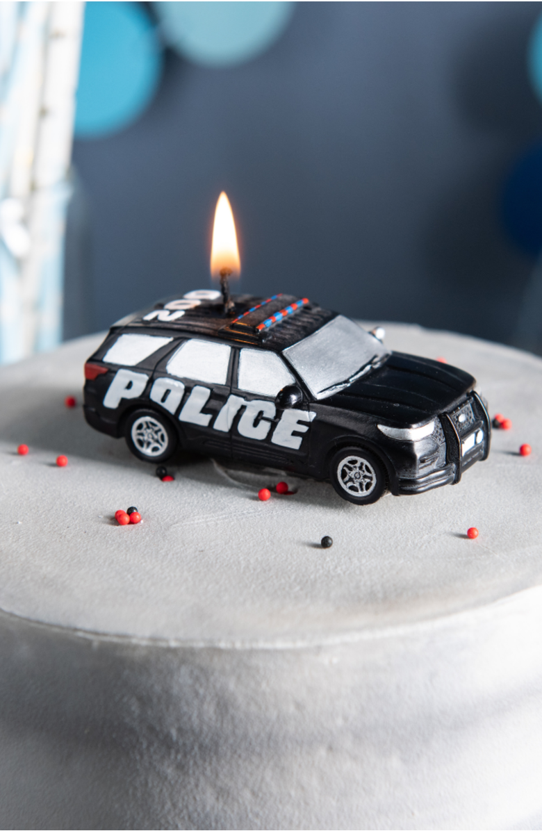 Southlake gifts Police Car Candle, Alternate, color, Black