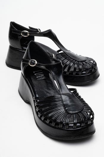gadid anoniem elba black 新品未使用　rachel Prologue Shoes Aniel Platform Wedge Sandal | Nordstrom