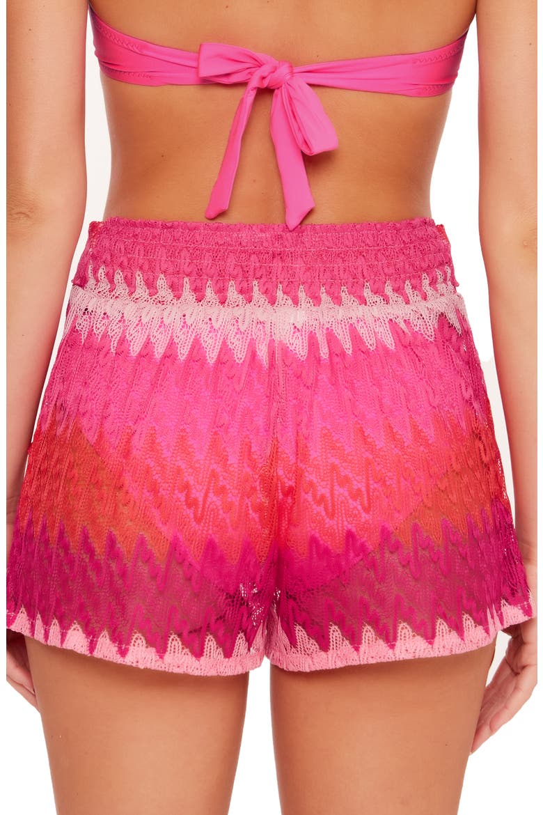 Cascade Cover-Up Shorts, Alternate, color, PINK