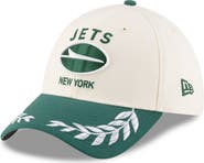 New Era Men's New Era Cream/Green New York Jets 2025 NFL Draft 39THIRTY Flex Hat