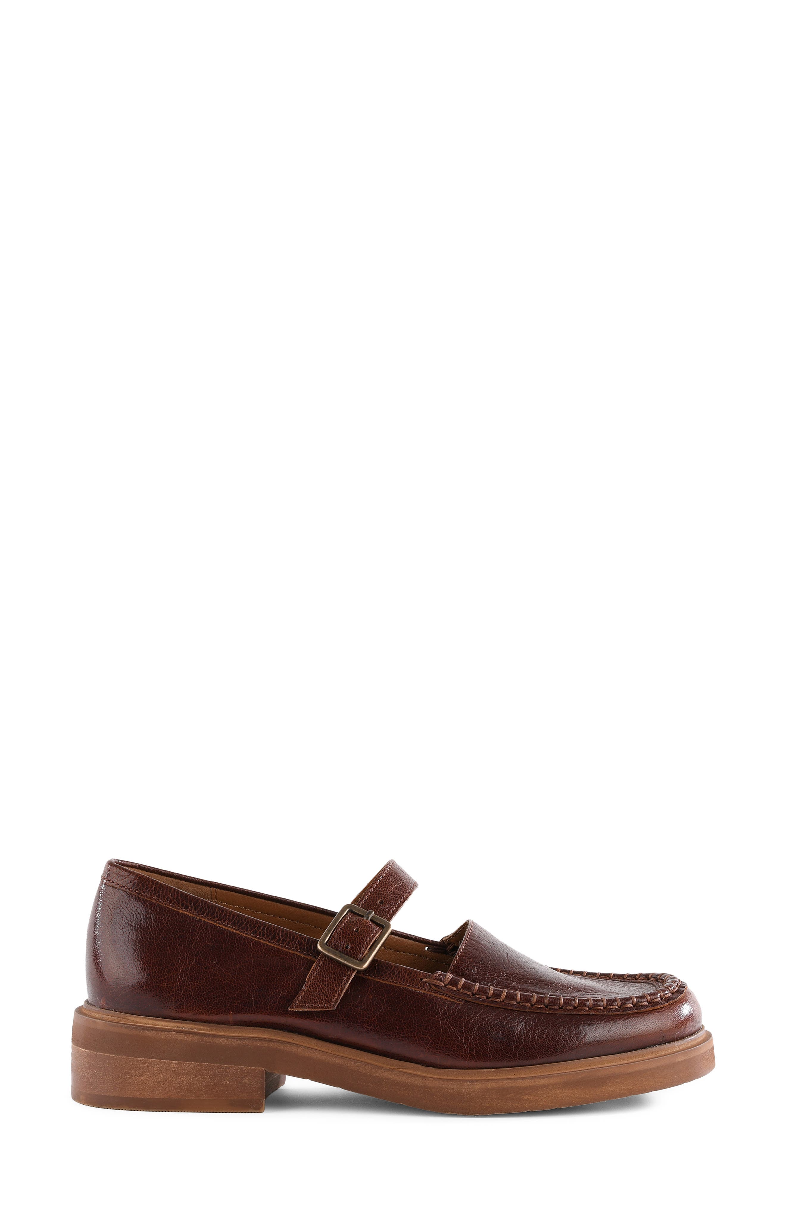 Honeybunch II Leather Mary Jane Flat, Alternate, color, BROWN