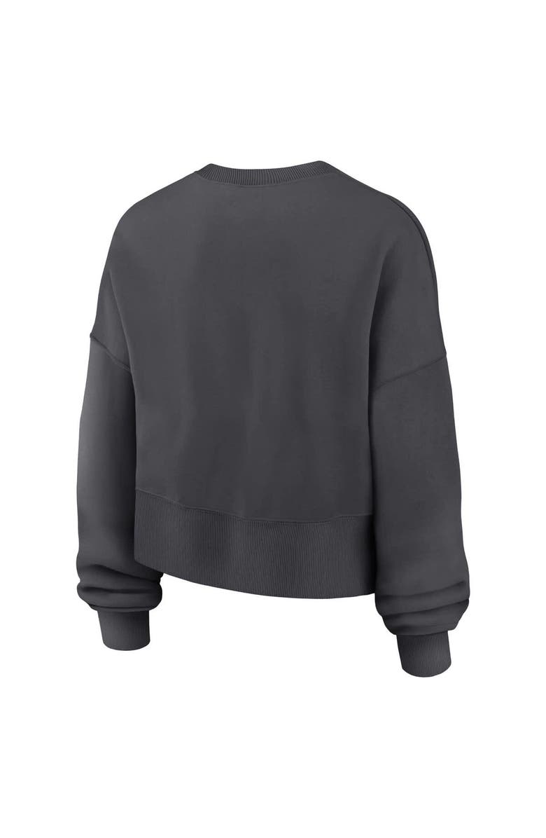 Nike Women
s Nike Charcoal Oregon Ducks Shoe Duck Sweatshirt, Alternate, color, Charcoal