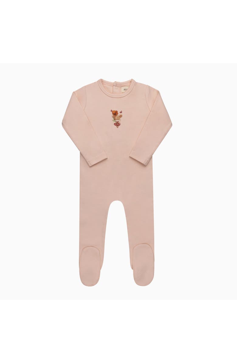 Ely's & Co. Playful Mouse Collection - Footie, Alternate, color, Ivory/Blue