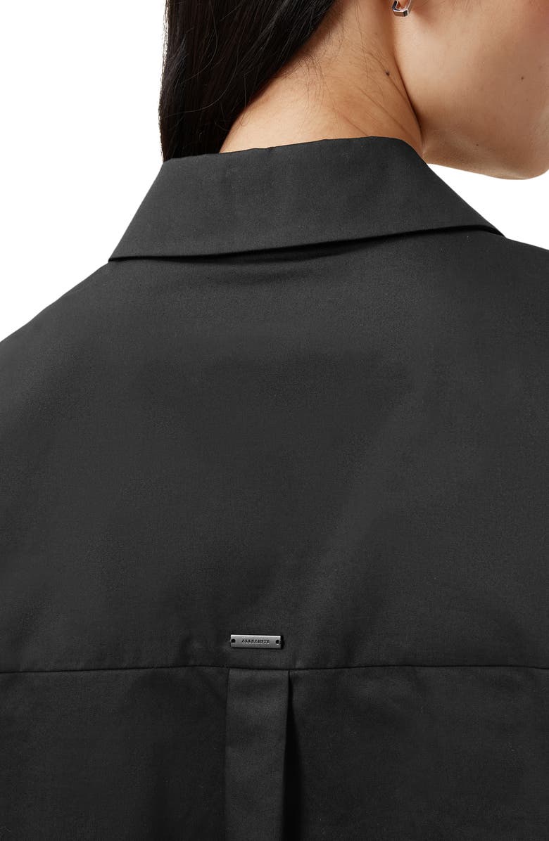 AllSaints Toria Cotton Button-Up Shirt, Alternate, color, 