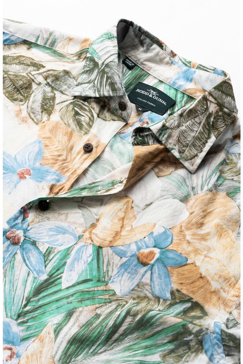 Otokia Tropical Short Sleeve Button-Up Shirt, Alternate, color, BOTANICAL