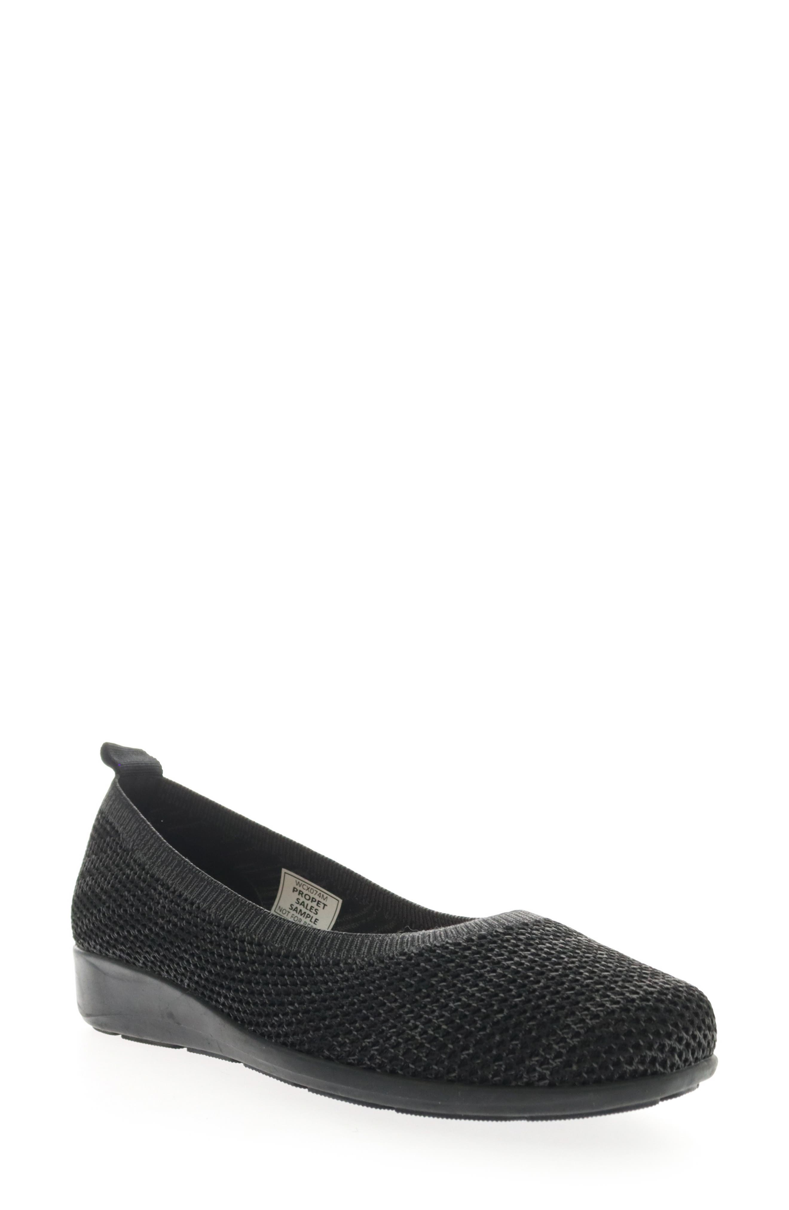 Propét Yen Mesh Flat, Main, color, Black