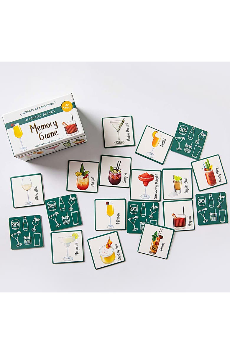 Journey of Something Alcoholic Drinks Memory Game, Adults Party Game, Alternate, color, Multicolored