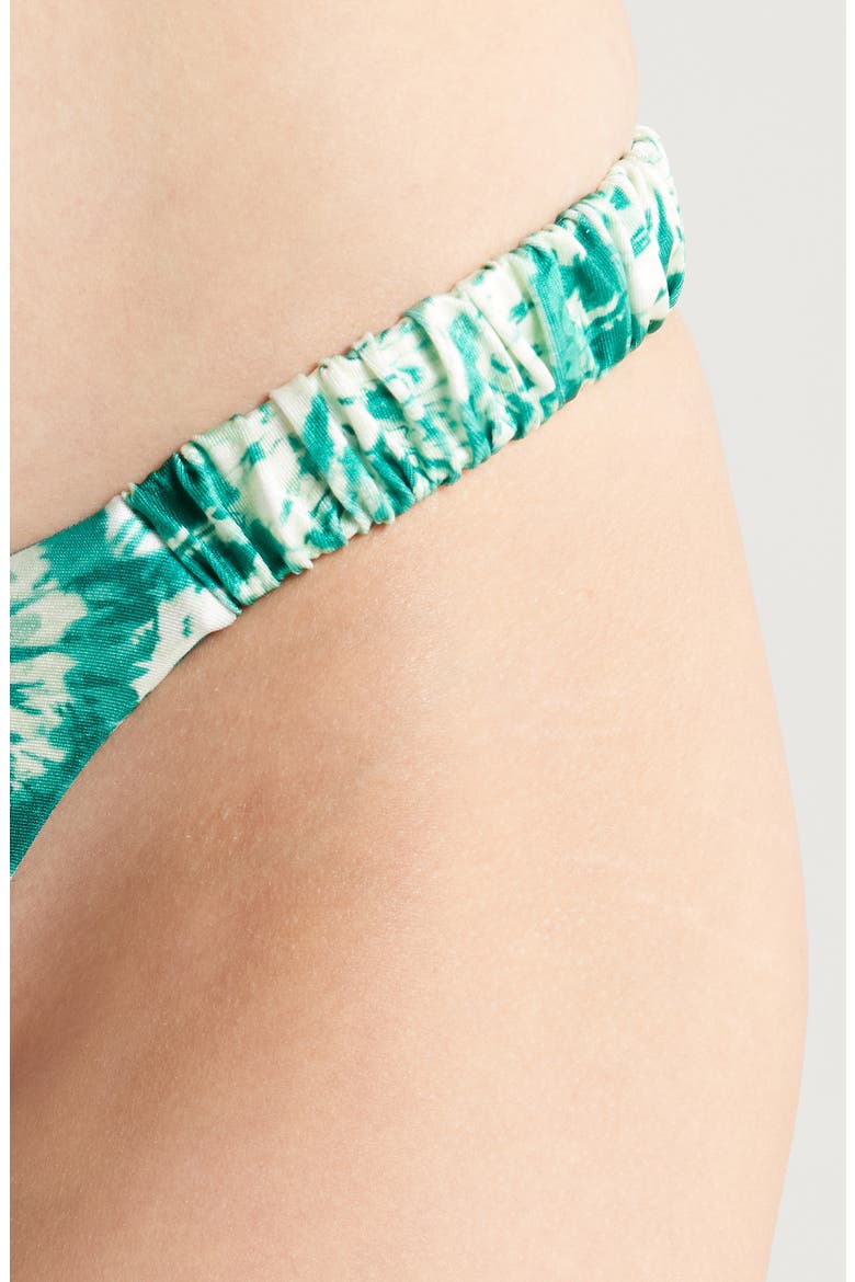 Retro Y Thong Bikini Bottoms, Alternate, color, EMERALD TIDES