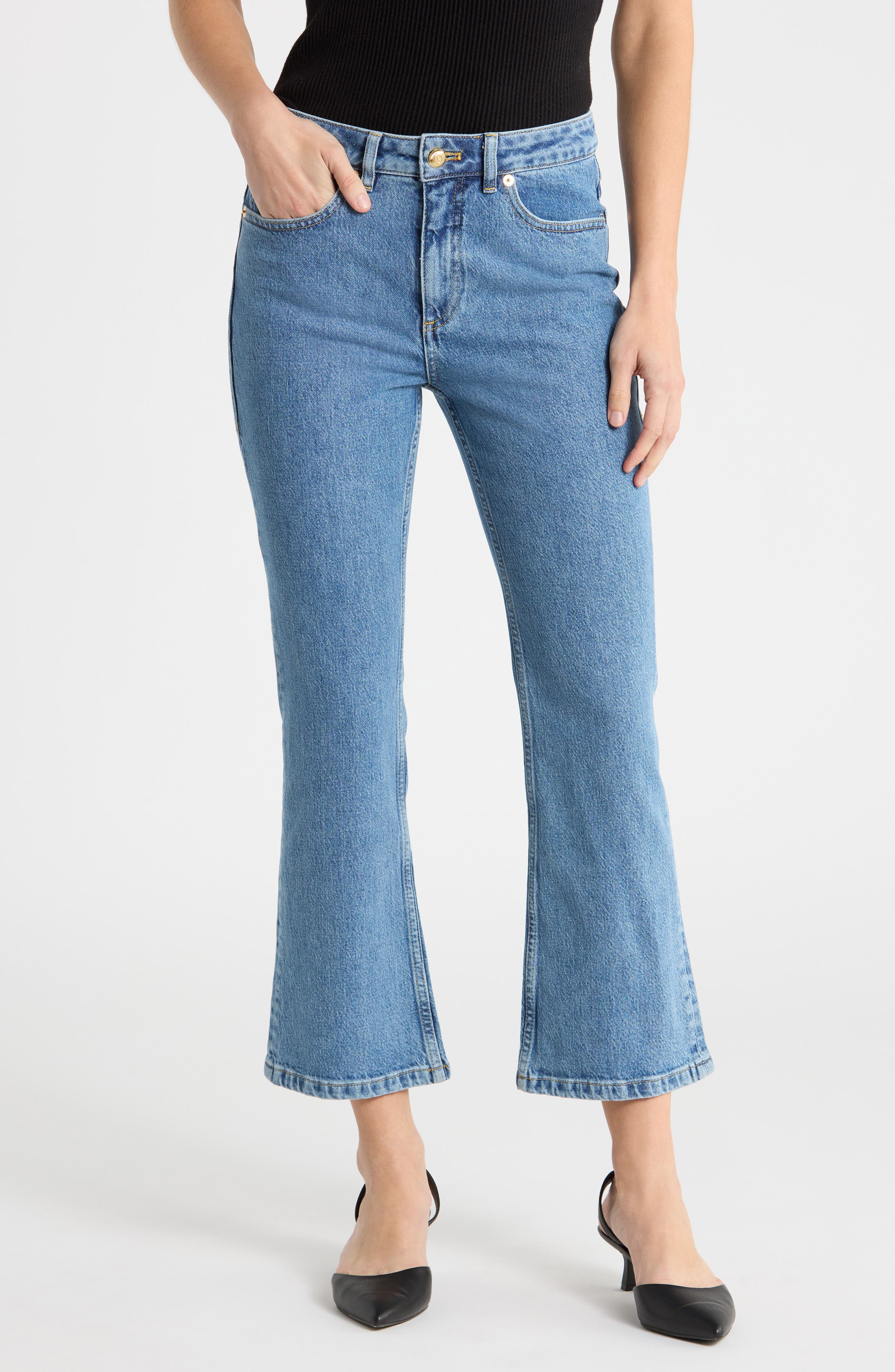Stevie Crop Flare Jeans