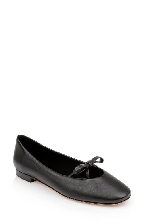 Dee Ocleppo Dixon Mary Jane Ballet Flat in Black Leather 