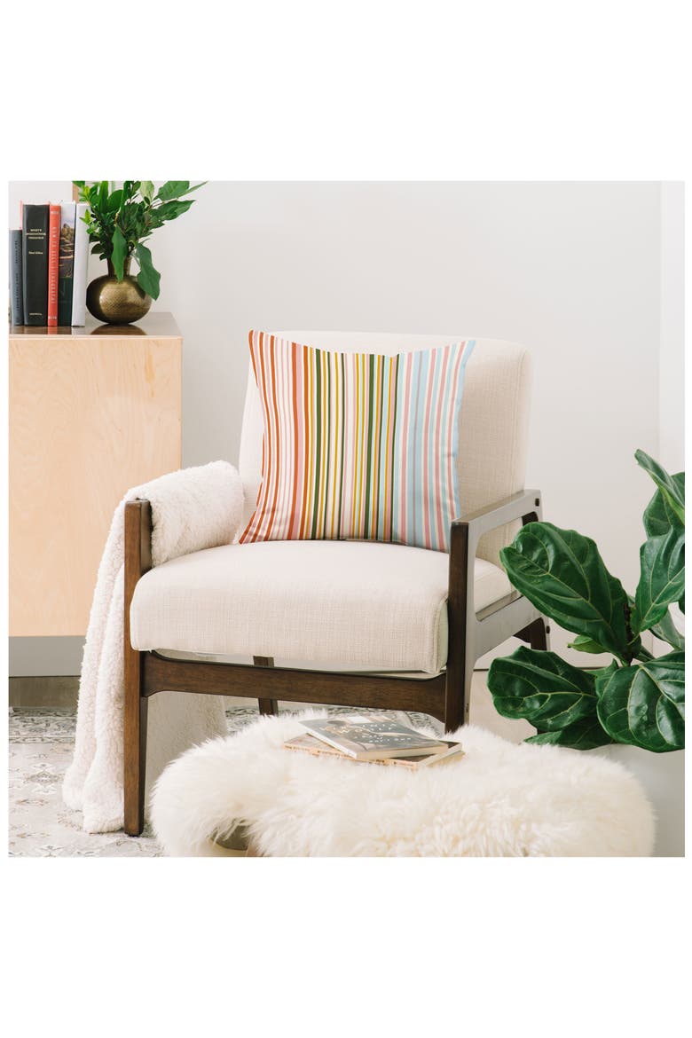 Grace Magical Stripes Outdoor Throw Pillow, Alternate, color, MULTI