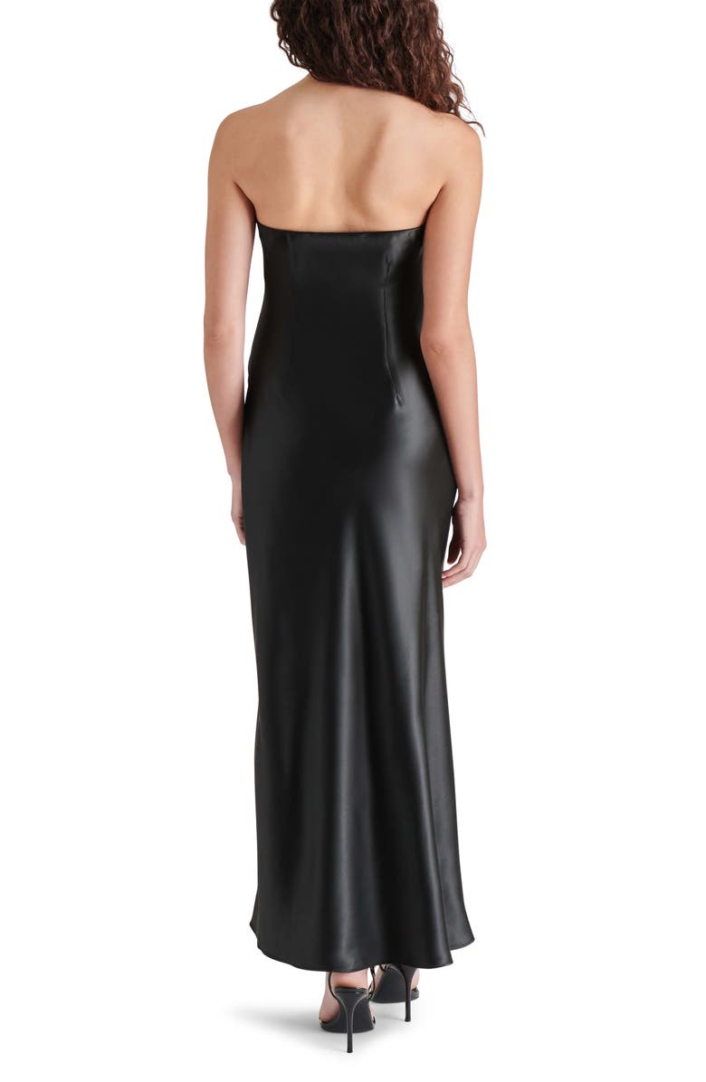 Steve Madden Jessamine Strapless Stretch Satin Dress, Alternate, color,