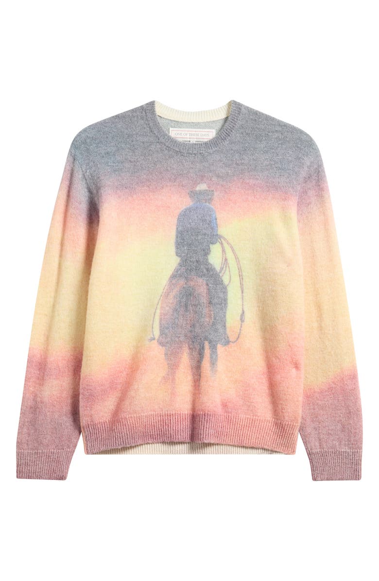 ONE OF THESE DAYS But That Was a Dream Sweater, Alternate, color, Yellow Multi