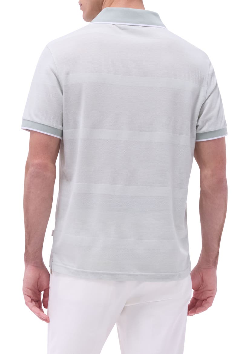 Tipped Johnny Collar Polo, Alternate, color, MINT