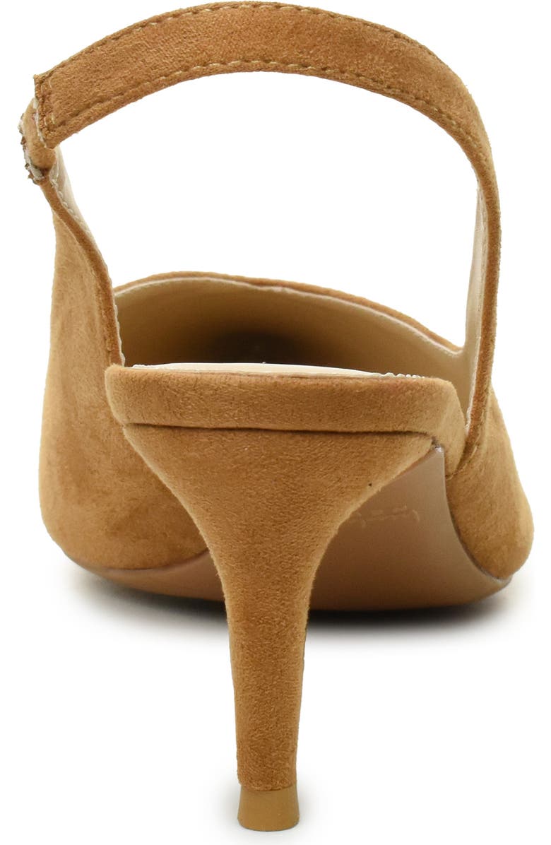 Nicole Miller V-Cut Slingback Pump, Alternate, color, Sand Suede