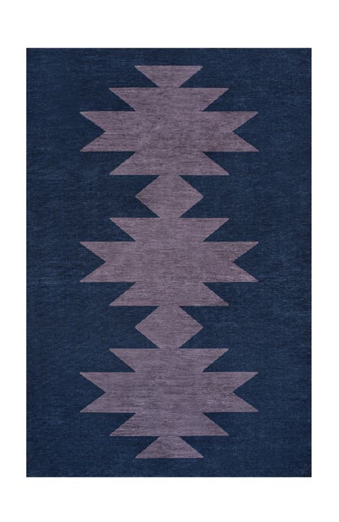 Chayton Minimalist Geometric Machine-Washable Area Rug