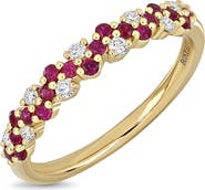 Bony Levy 18K Gold El Mar Gemstone & Diamond Band Ring (Online Trunk Show)