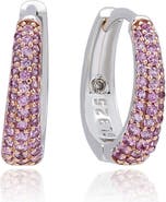 SUZY LEVIAN Pavé Sapphire Huggie Hoop Earrings