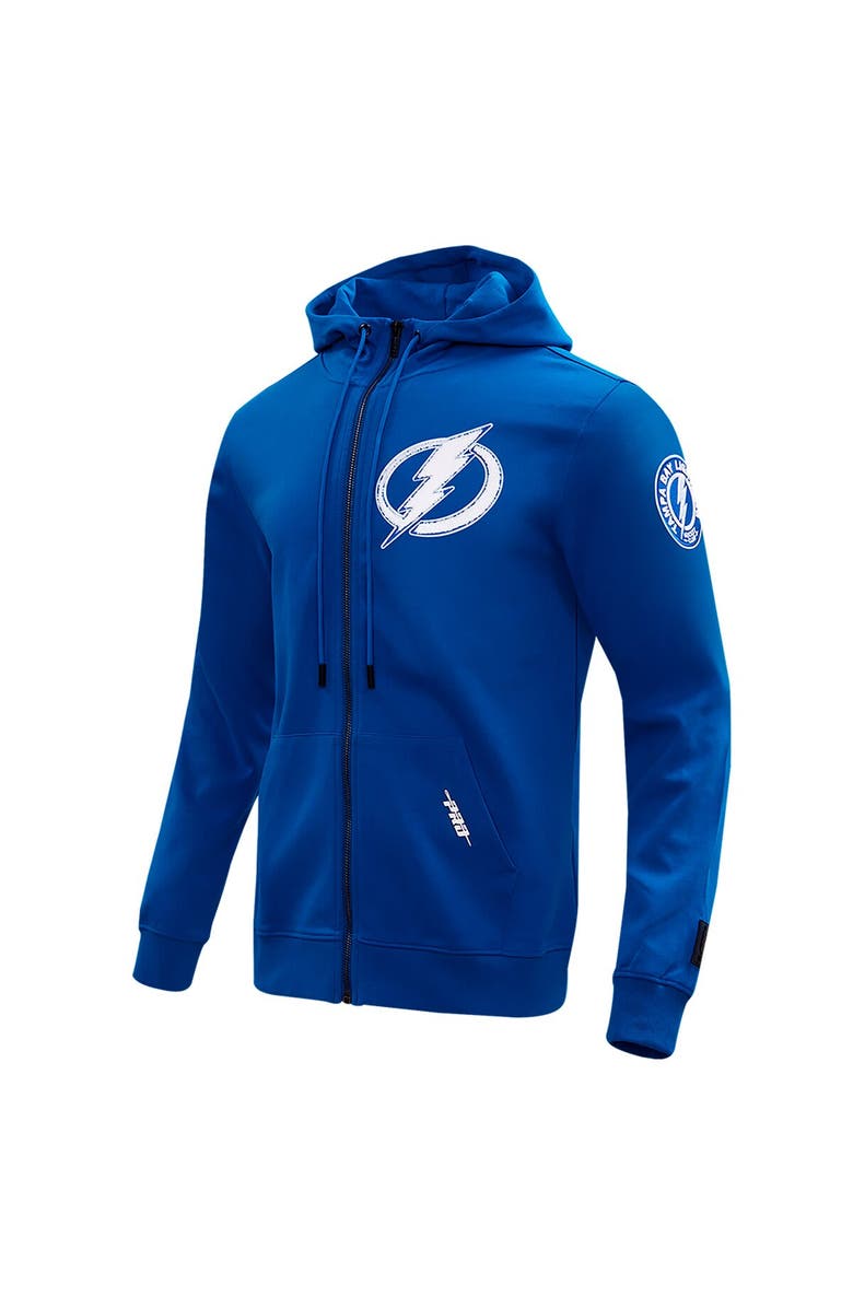 PRO STANDARD Men's Pro Standard Blue Tampa Bay Lightning Classic Chenille Full-Zip Hoodie Jacket, Alternate, color, Blue