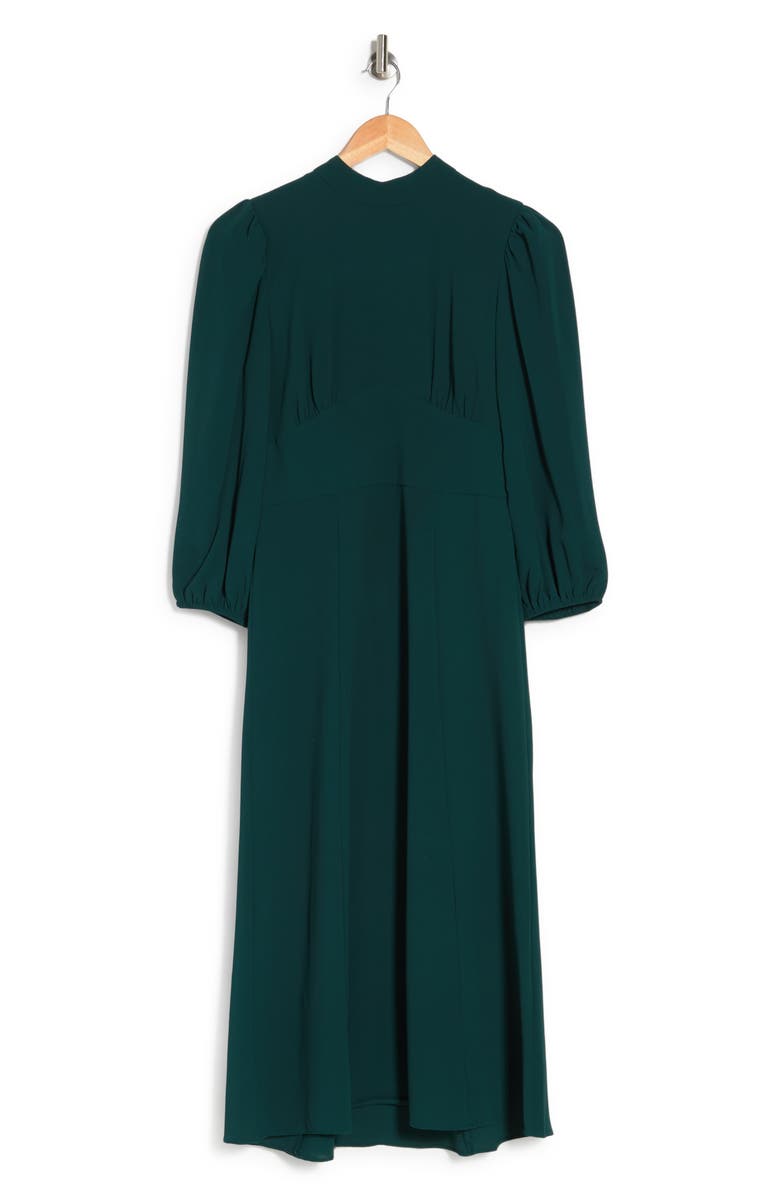 Maggy London Mock Neck Long Sleeve Midi Dress, Alternate, color, 