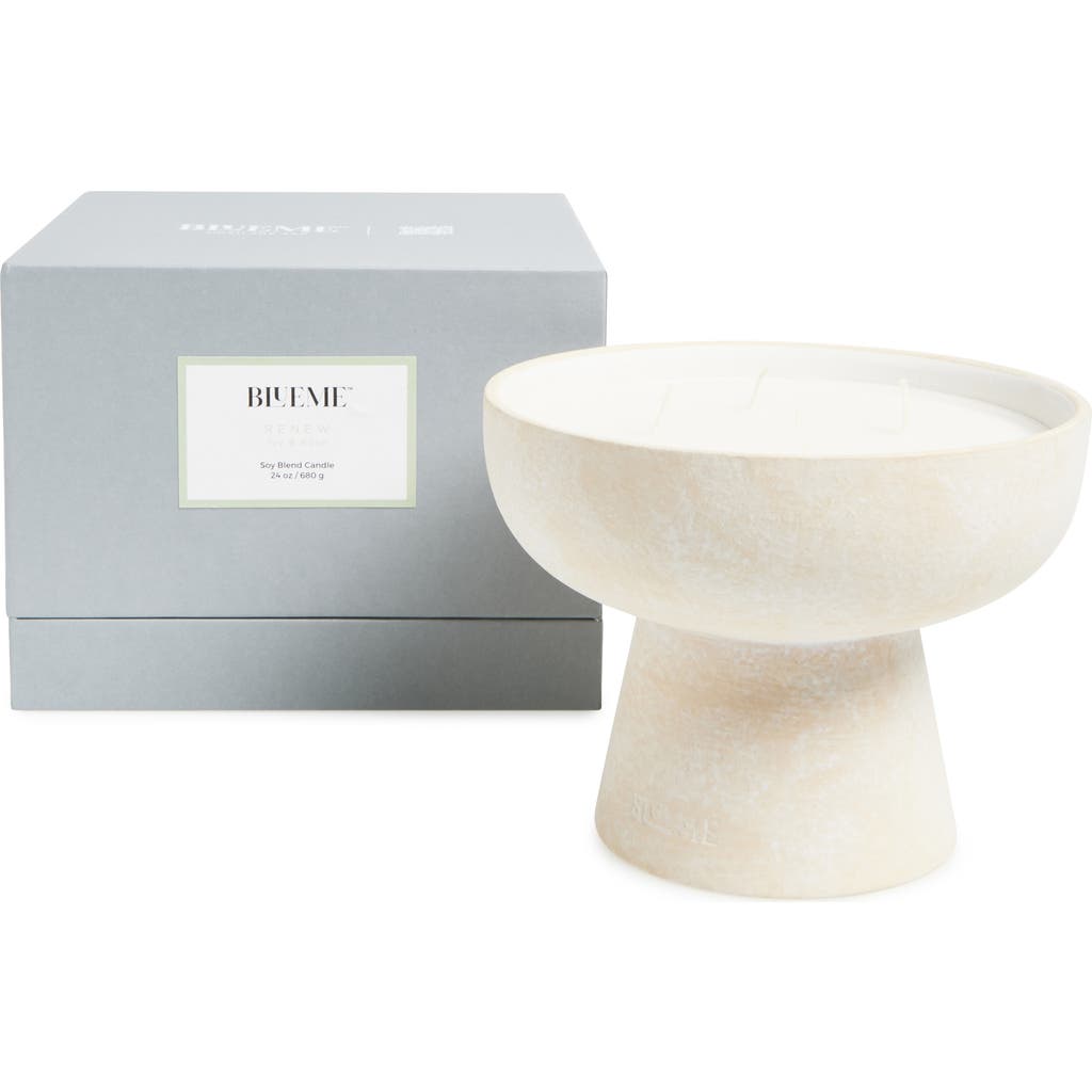 Blueme Renew Large Ceramic Candle In White