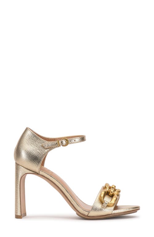 Vince Camuto Aurelia Ankle Strap Sandal In Gold