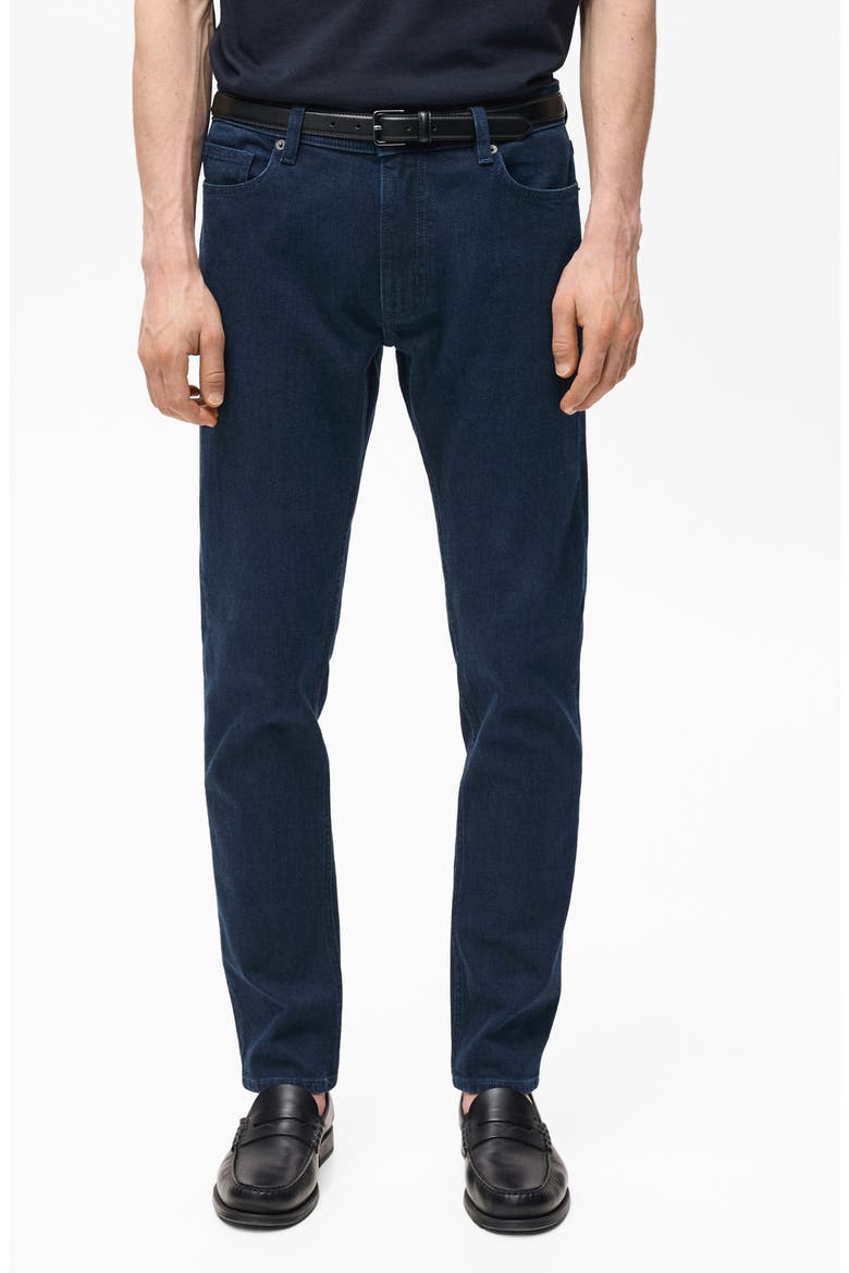Jan Slim Fit Jeans, Main, color, DEEP DARK BLUE